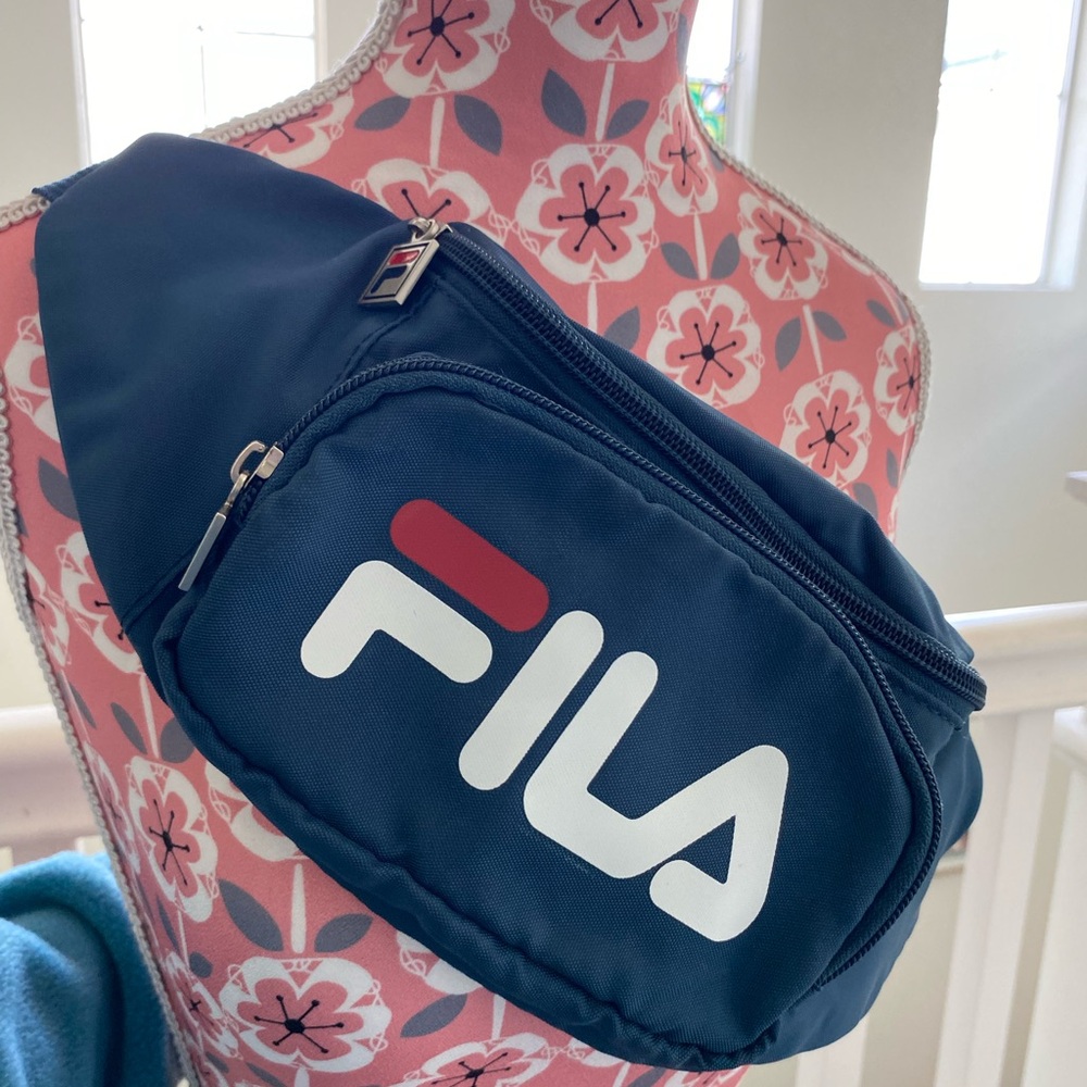 Fila Dark Blue Waist Bag with Logo